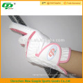 100% sheep skin pink golf gloves for women
